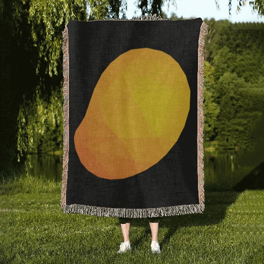 Mango Low Poly Woven Blankets