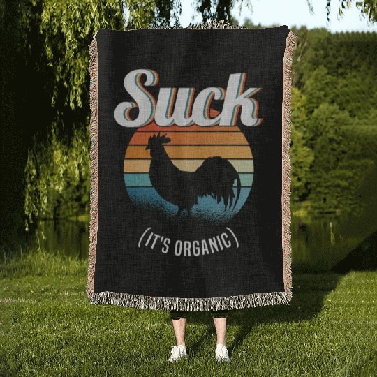 Suck Cock Hahn Gay Pride Gay Gay Funny Woven Blankets