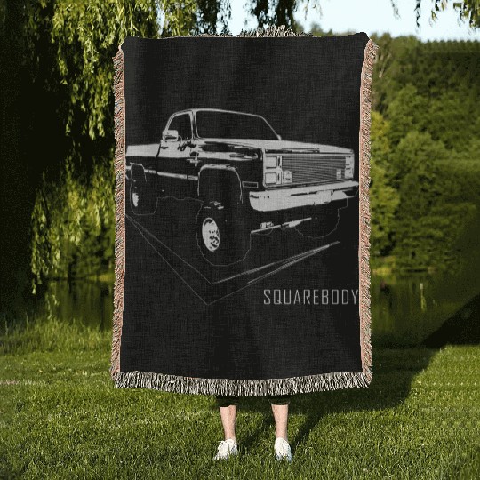 Squarebody Classic Square Body Truck Woven Blankets