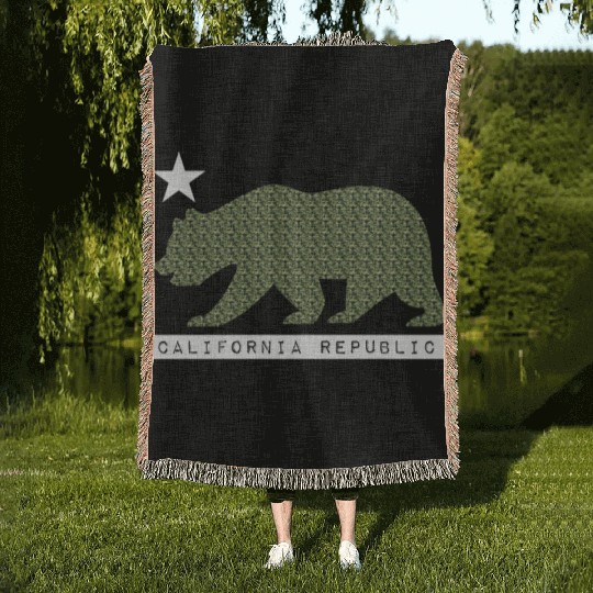 California Bear Woven Blankets