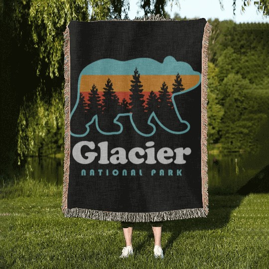 Glacier National Park Woven Blankets