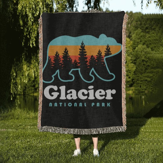 Glacier National Park Woven Blankets