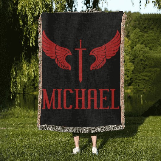 The Archangel St. Michael Woven Blankets