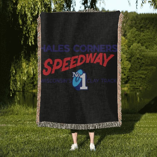 Hales Corners Speedway Woven Blankets