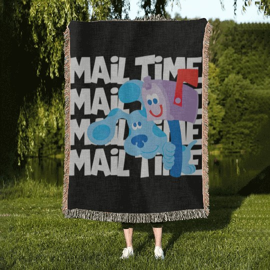 Mail Time With Blues Clues Woven Blankets