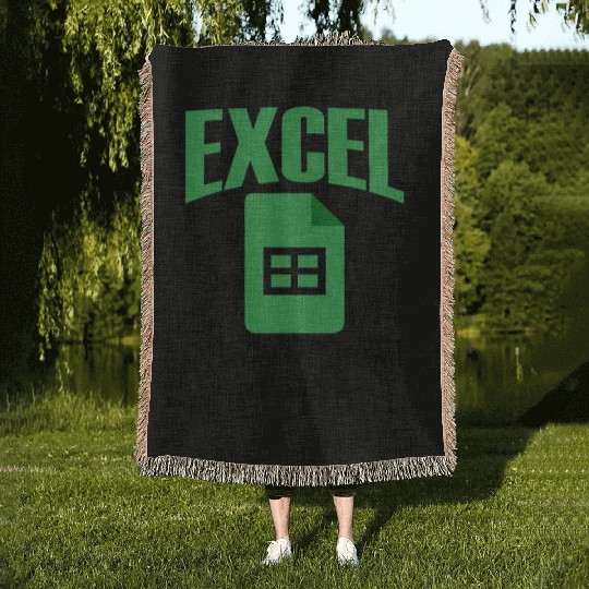 Excel Best Friend At Work Spreadsheet Accountant Woven Blankets