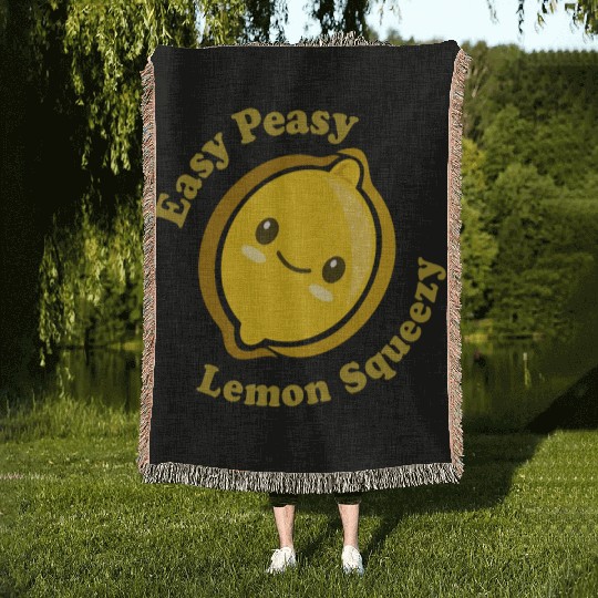 Easy Peasy Lemon Squeezy Woven Blankets