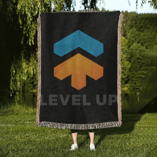 level up Woven Blankets