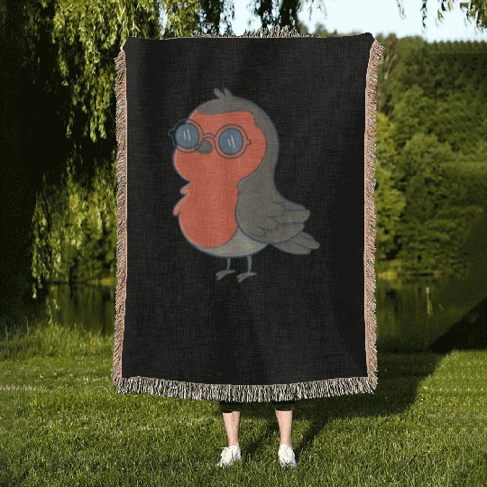 Bird Nerd Woven Blankets