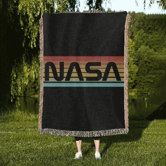 NASA Vintage Style Woven Blankets