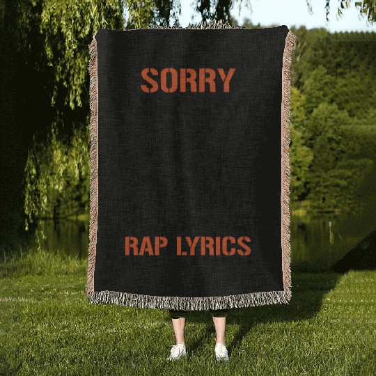 Rapper MC Hip Hop Rap Lyrics Freestyle Quote Woven Blankets