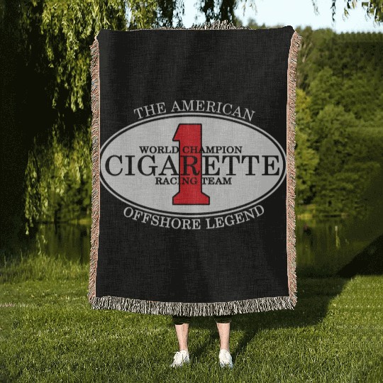 The American World Champion Cigarette Racing Team Woven Blankets