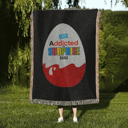 Delicious Schokobons Kinder Egg Woven Blankets