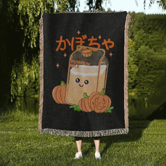 Pumpkin Milk Woven Blankets