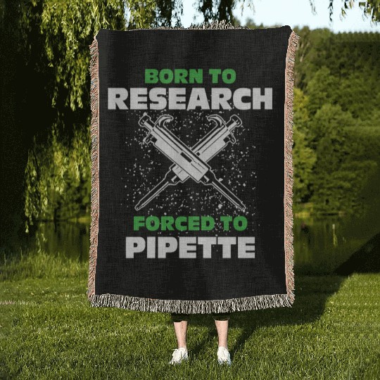 Funny Biology amp Microbiology Science Woven Blankets