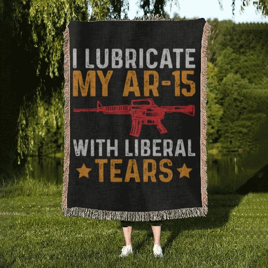 M249 Machine Gun Love 2nd Amendment Adult Pro Woven Blankets