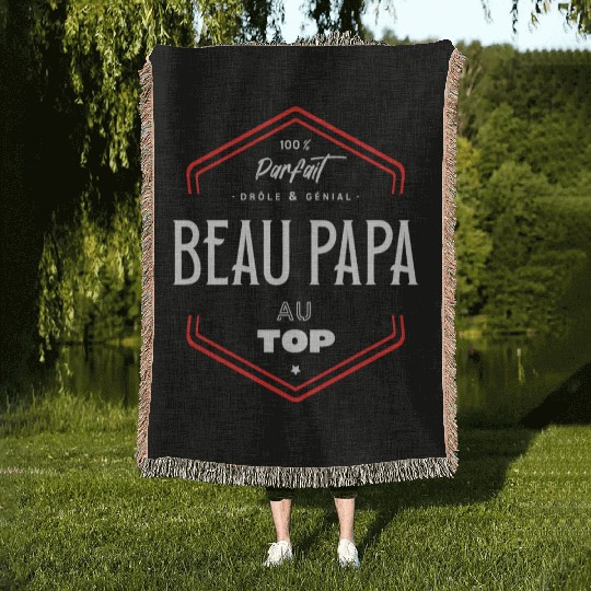 Beau papa parfait et au top Woven Blankets