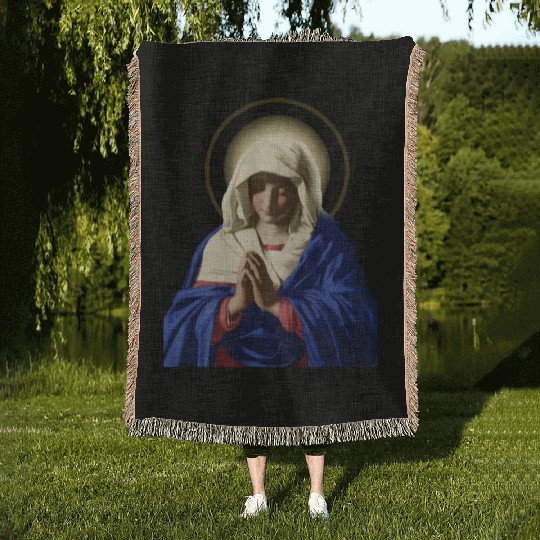 Woven Blankets Holy Virgin Mary Woven Blankets