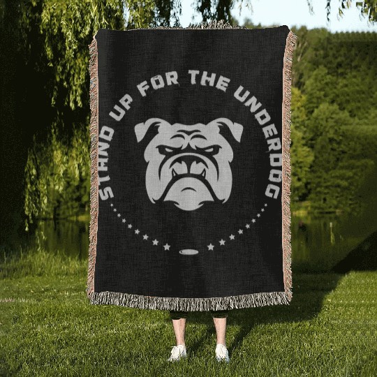 Stand Up For The Underdog Woven Blankets