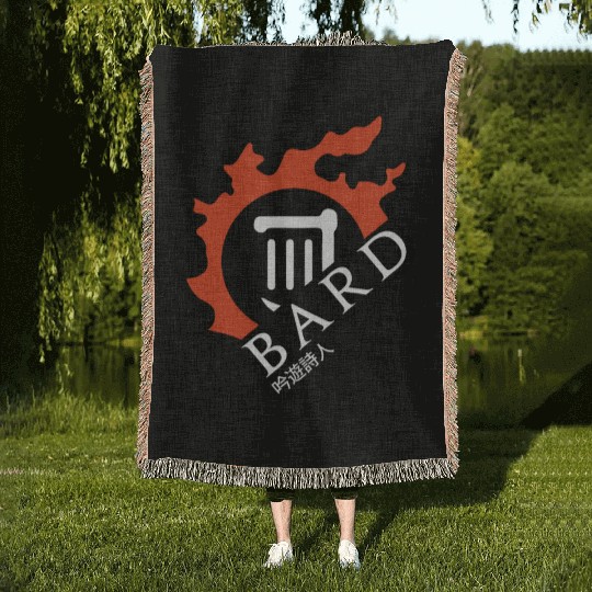Bard - For Warriors of Light & Darkness Woven Blankets