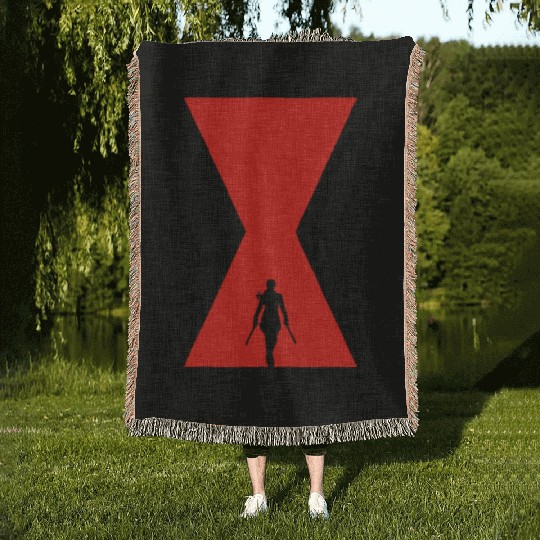 The Black Widow Woven Blankets