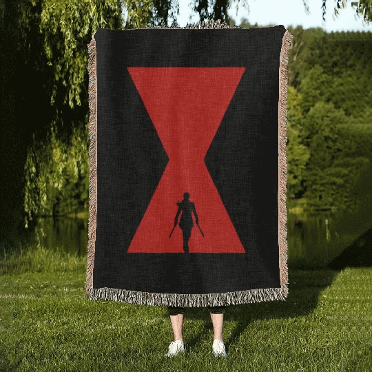 The Black Widow Woven Blankets