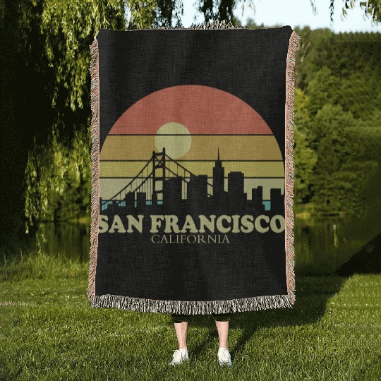 San Francisco Sunset Woven Blankets