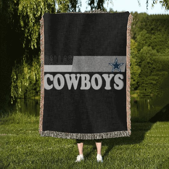 cowboy star Woven Blankets
