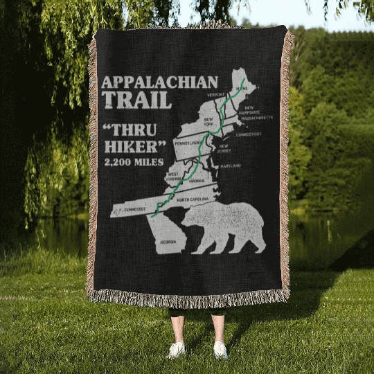 Thruh Hiker, Appalachian Trail - US Trail Woven Blankets
