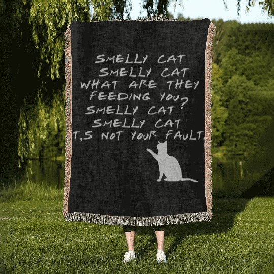 Smelly Cat Friends Tv Show Woven Blankets
