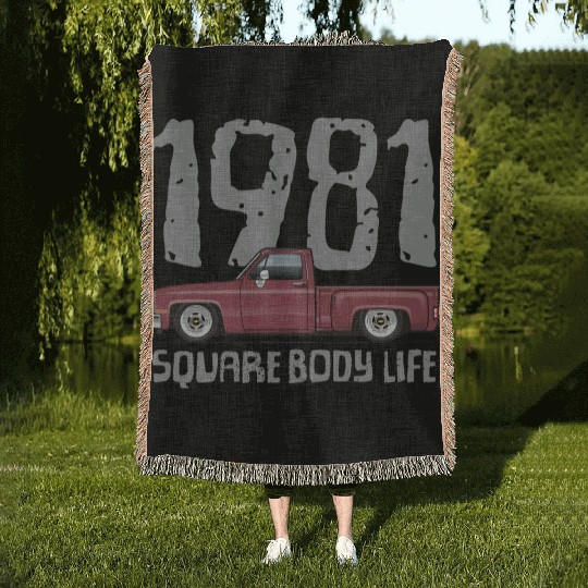 1981 Square Body Life Carmine Woven Blankets