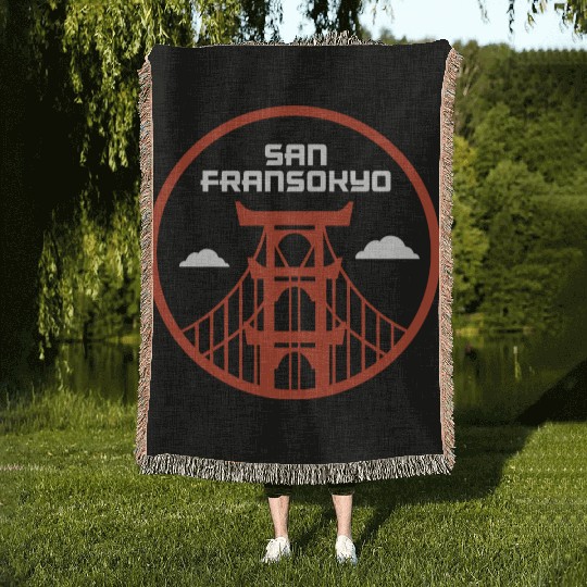 Greeting San Fransokyo Woven Blankets