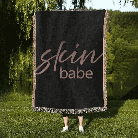 Skin Babe Skincare lover Skin Specialist Skin Woven Blankets