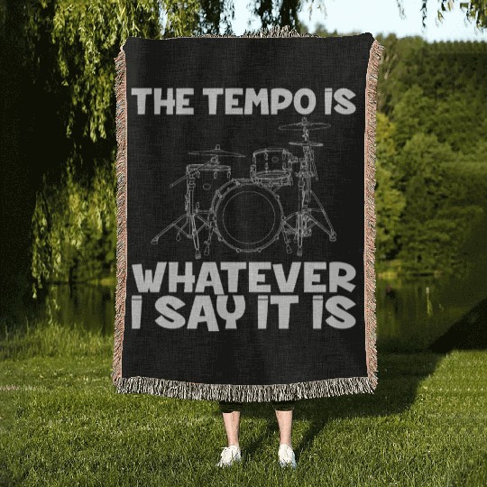 Drum Drummer Drummer Musician Drumsticks Woven Blankets