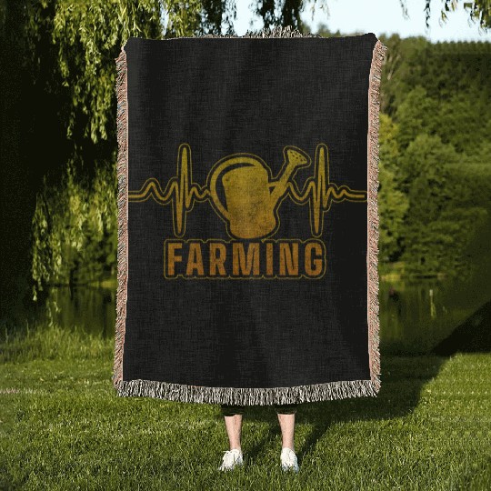 Farmer Nature Stable Rural Youth Woven Blankets