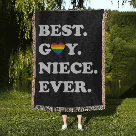 Best Gay Niece Ever Woven Blankets LGBTQ Gay Pride