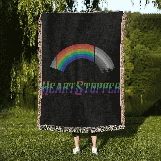 Heartstopper Rainbow LBGTQIA+ Loading Woven Blankets