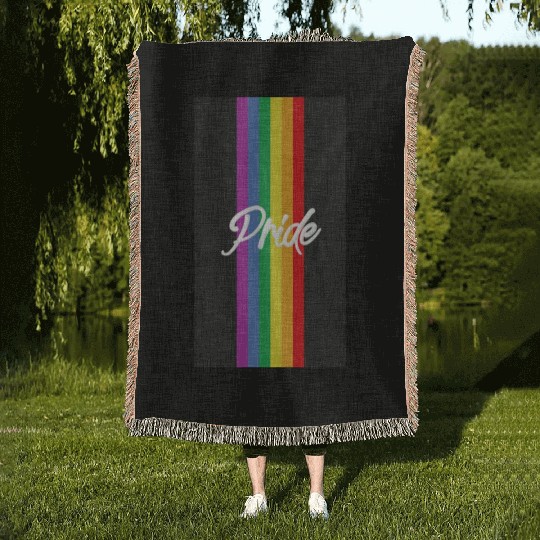 Pride Rainbow Woven Blankets