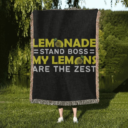 My Lemons Are The Zest Lemon Juice Boss Lemonade Woven Blankets