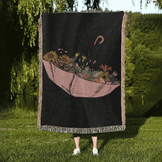 Stronger than the storm sublimation Woven Blankets