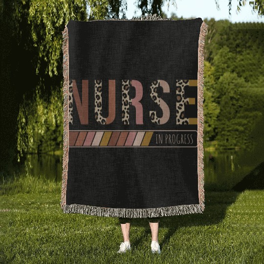 Nurse Loading Nurse In Progress Future Nurse Woven Blankets
