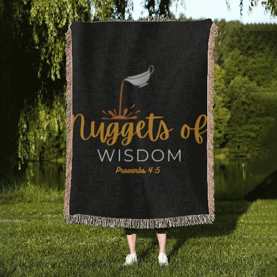 Nuggets of Wisdom Woven Blankets