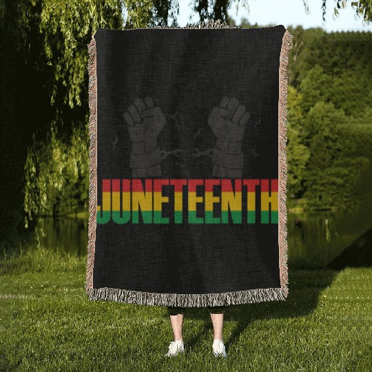 Juneteenth Day 1865, Freedom Day America African Woven Blankets