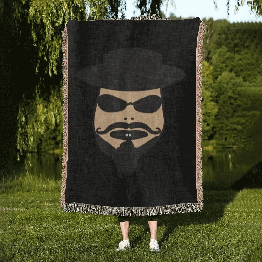 best design | New design angry man face best Woven Blankets