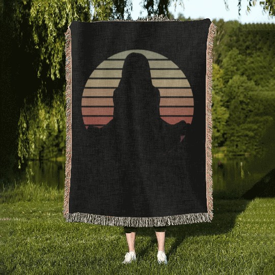 I Love Yoga Woven Blankets