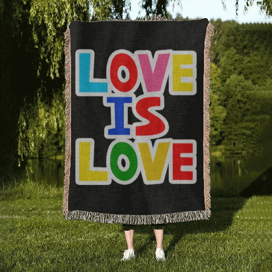 Love is Love Woven Blankets