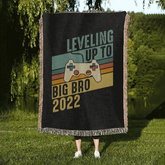 Level up Big Brother 2022 Baby Gamer Boy Baby Woven Blankets
