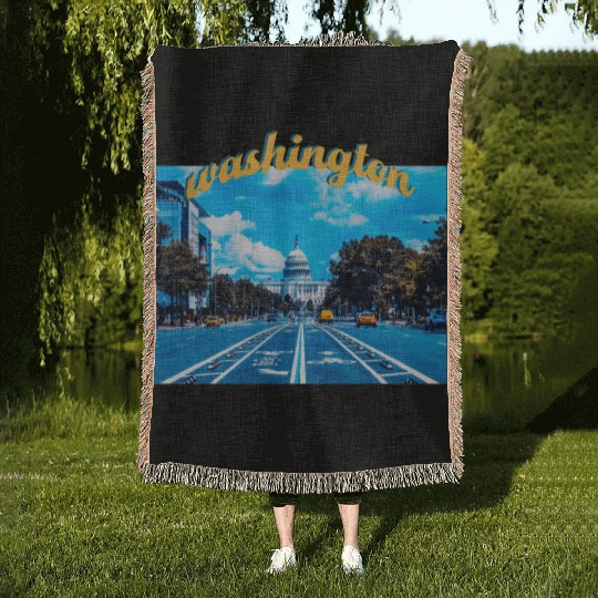 Washington DC Woven Blankets