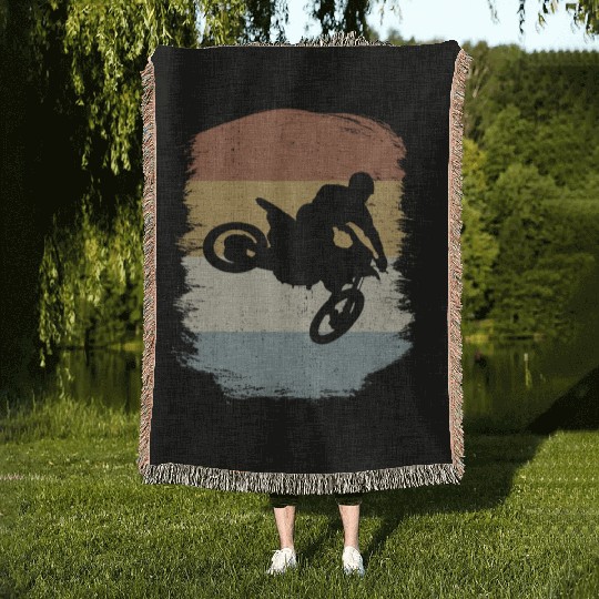Dirt Bike MX Motocross Supercross Woven Blankets