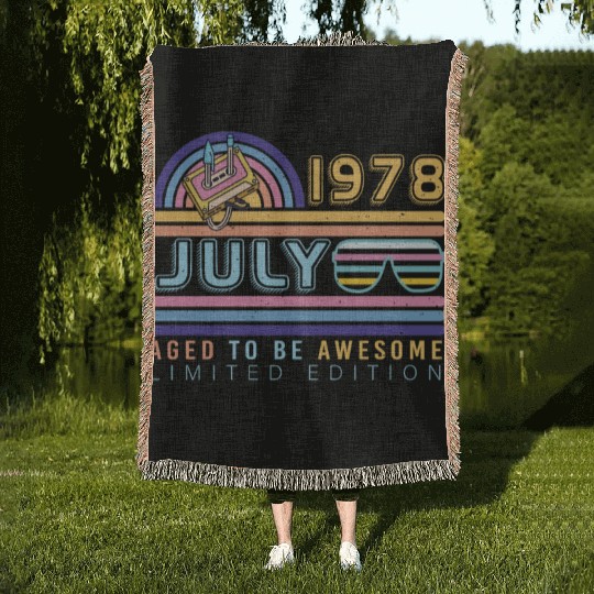 Brilliant Gift For July 1978 Woven Blankets